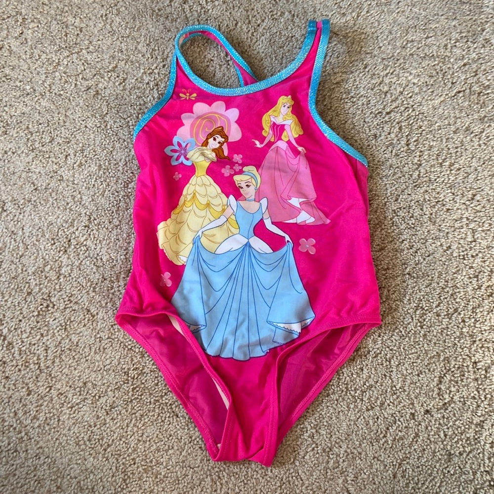 Disney Princess pink one piece swimsuit